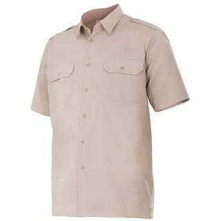 Velilla 532; Kurzarmhemd mit Galonieren; Beige, Größe XXL