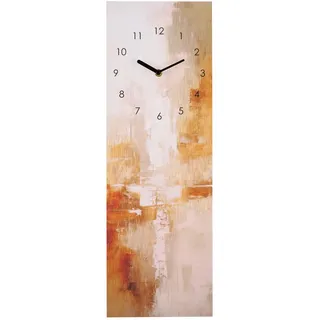 Wanduhr , Multicolor , Glas , 20x60x3.1 cm , Dekoration, Uhren, Wanduhren