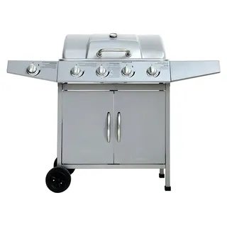 Gasgrill Dayton 4 + 1 Brenner Grill Smoker Grillwagen BBQ