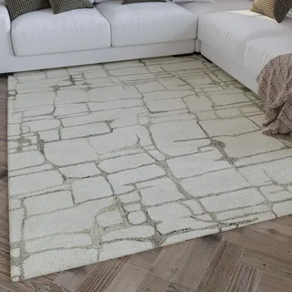 Wecon home Wollteppich »Hamptons TWELVE« rechteckig 10 mm Höhe Läufer, Schurwolle, Kurzflor, Wohnzimmer, elegant, geometrisch, beige