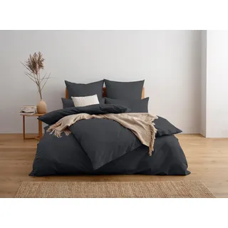 OTTO home Luisa Renforcé Grau 155 x 220 cm + 80 x 40 cm
