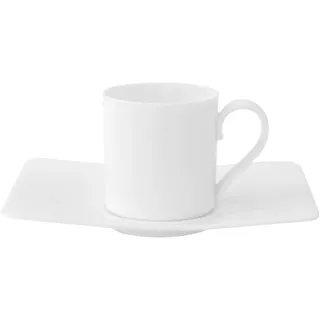 Villeroy & Boch Espressotasse mit Untertasse 0,06 l Weiß