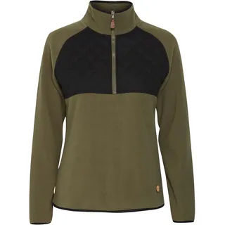 Troyer OXMO "Sweatjacke OXMalita", Damen, Gr. L, grün (dusty olive), Obermaterial: 100% Polyester PES., Sweatjacken Troyer