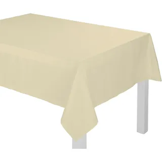 Tischdecke WIRTH "WirthNatur" Gr. 2, beige, B:120cm L:120cm, Baumwolle, Tischdecken, Tischdecke