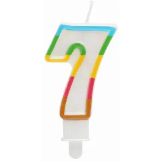 ATOSA BL. Kerze No 7 bunt (50679)
