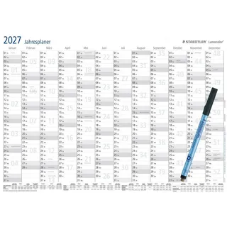 Staedtler Jahresplaner A3 Grau 2026
