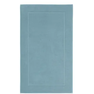 Aquanova Badematte , Pastellblau , Textil , Uni , rechteckig , 60x100 cm , für Fußbodenheizung geeignet, rutschfest , Heimtextilien, Badtextilien, Badematten