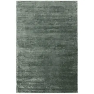 benuta pure Viskoseteppich, Hellgrün, Textil, Abstrakt, Rechteckig, 120x170 cm Gots, für Fußbodenheizung geeignet, Teppiche , Böden, Teppiche