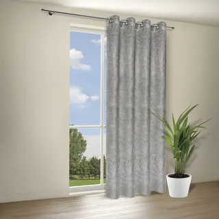Gerster Vorhang »Leana« Ösen 1 Stk. tlg. Blickdichter Ösenschal "Leana" grau