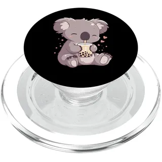 Süßer Neko Koala Boba Tee Kawaii Anime Bubble Tea Koala PopSockets PopGrip für MagSafe