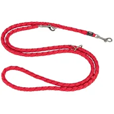 TRIXIE Hundeleine Cavo V-Leine S–M, 2,00 m ø 12 mm in rot - verstellbare Leine für Outdooraktivitäten - für kleine bis mittelgroße Hunde - 143503