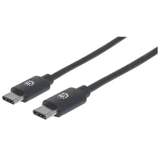 Manhattan USB-C 0,5 m Schwarz