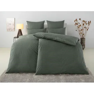 Bruno Banani Jassen Gestreift Renforcé Grün 135 x 200 cm + 40 x 80 cm