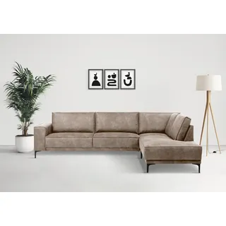 otto home »OLAND L-Form, B: 289 cm, Skandi-Design« Struktur, Flachgewebe, Luxus-Microfaser, Boucle,