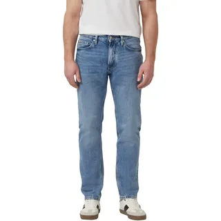 5-Pocket-Jeans S.OLIVER, Herren, Gr. 33, Länge 34, blau, Denim/Jeans, Obermaterial: 99% Baumwolle, 1% Elasthan, unifarben, normal, Jeans 5-Pocket-Jeans, mit Stretch
