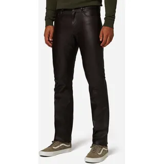 Bono Cow Waxy Lederjeans Lederhose von Ricano – Braun / 32 - Braun