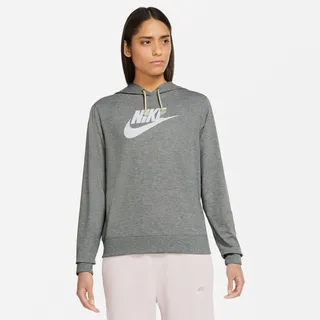 Nike Gym Vintage Hoodie Damen VNTG GFX Kapuzenpullover, Dk Grey Heather/White, M