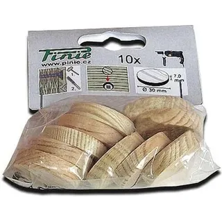 Querholzplättchen Fichte Konusplättchen Holzplättchen Holz Ø 20 x 7 mm 30 Stück