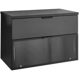 BASIC by Balculina Waschbeckenunterschrank Diosa 80 x 55 x 46 cm Schwarz