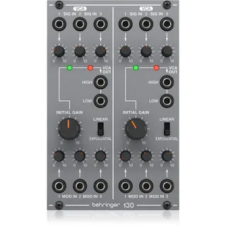 Behringer 130 DUAL VCA Legendäres analoges Dual-VCA-Modul für Eurorack