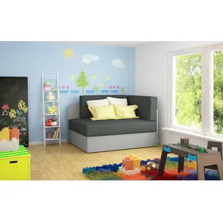 MID.YOU Jugend-, Grau, Mintgrün, Textil, 104x60x75 cm, Wohnzimmer, Sofas , Couches, Schlafsofas, Schlafsofas