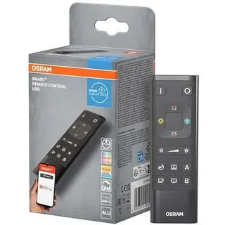 OSRAM SMART+ WIFI Fernbedienung, aufladbar mit USB-C in Schwarz, IP20-Schutz, zur intelligenten Steuerung Automatisierung von Smart-Home-Systemen