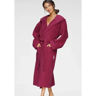 Unisex-Bademantel BRUNO BANANI "Robby, ideal für Sauna & Spa, Standardlänge & Überlänge" Gr. M, lila (beere), L:120cm, Walkfrottee, Hausmäntel, Unisex-Bademantel, Damen & Herren Bademäntel, Baumwolle, mit Taschen, Sauna, XS-3XL, Topseller