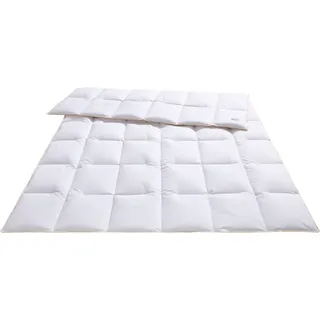Balette Daunenbettdecke + Kopfkissen »140 Jahre Balette, in 5 Wärmeklassen, Made in Germany, Downpass« Bettwaren-Set, 135x200 oder 155x220 cm & Kissen 80x80 cm, weiß