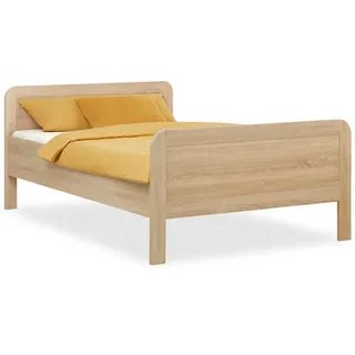 Homestyle4u Holzbett Seniorenbett 120/200 Natur , Holz , Kiefer , 120x200 cm , Schlafzimmer, Betten