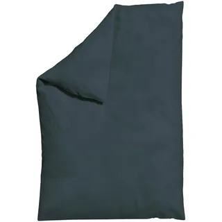 schlafgut Bettdeckenbezug Dunkelgrau - 135-140x200 cm