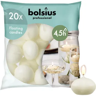 Bolsius Schwimmkerzen 20 St. elfenbein