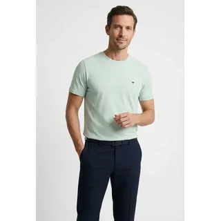 T-Shirt FYNCH-HATTON, Herren, Gr. S, mint, Jersey, Obermaterial: 100% Baumwolle, bestickt, unifarben, normal hüftbedeckend, Rundhals, Shirts T-Shirt, normale Passform, Kurzarm, hüftbedeckende Länge, aus Baumwolle