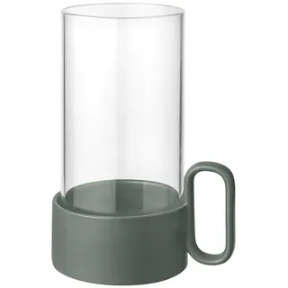 BLOMUS Windlicht YURAGI Steingut/Glas Grün