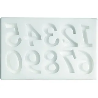 Silikomart |Silikonform, Big Numbers Form, Maße 27 x 17 mm, Made in Italy