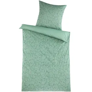 Wende-Bettwäsche BLUMEN - Renforcé-Qualität aus 100 % Baumwolle, 135x200 cm