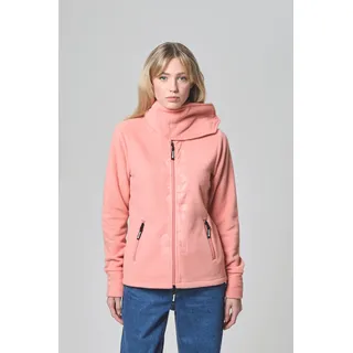 Fleecejacke BENCH. "FINISH", Damen, Gr. 44, orange (coral), Fleece, Obermaterial: 100% Polyester, unifarben, figurbetont, mit Daumenlöchern, Jacken Fleecejacke, mit Logodruck