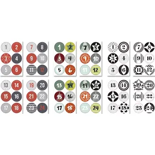 Folia Zahlen, Adventskalender