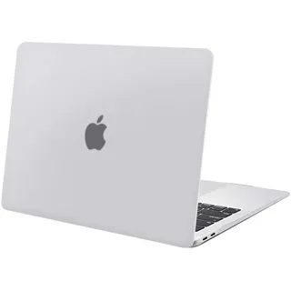 MOSISO Kompatibel mit MacBook Air M1 Hülle 13 Zoll 2021 2020-2018 | Ultradünne, Plastik Hartschale Schutzhülle Cover für MacBook Air 13,3" Hülle A2337 A2179 A1932, Frost