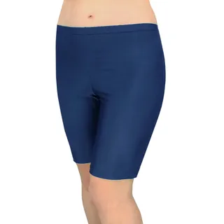 Badehose AQUARTI "Badehose Damen Schwimmradler Badehose große Größen", Damen, Gr. 44, N-Gr, blau (dunkelblau), Obermaterial: 80% Polyamid PA. 20% Elasthan EL., Badehosen Badehose