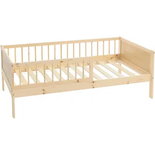 ML-Design Kinderbett 80x160 cm Kiefer massiv natur beige