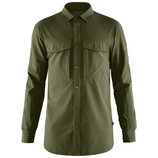 Fjällräven Herren Abisko Trekking Shirt Wanderhemd mit langen rmeln, Grün (Lorbeergrün), XL EU