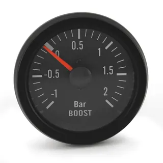 Auto-Style Schwarz Performance Instrument Ladedruckanzeige +2,0>1 bar 52mm
