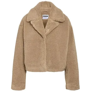 Noisy May Nati Crop Teddy Mantel - Birch - XS