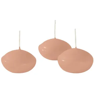 Schwimmkerzen Ø 4,5 cm Höhe 2,7 cm 20 Stück - Altrosa