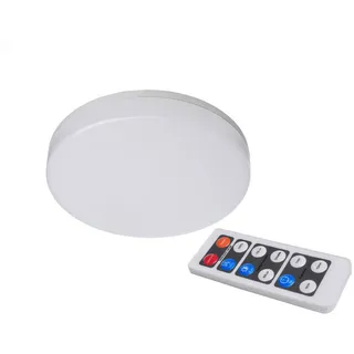 LED-AUßENLEUCHTE , Weiß , Kunststoff , rund , 22x5x22 cm , Bewegungsmelder, Kippschalter, Timerfunktion, Farbtemperaturwechsler, Dämmerungssensor, IR Bewegungsmelder , Lampen & Leuchten, Leuchtenserien