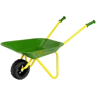 Theo Klein 3983 John Deere Schubkarre aus Metall Robuste Schubkarre mit stabilen Rädern Belastbar bis 10 kg Spielzeug für Kinder ab 3 Jahren