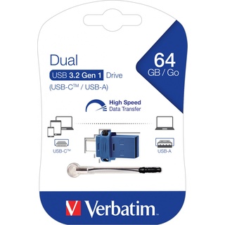 Verbatim Store 'n' Go Dual 64 GB schwarz/blau USB 3.0