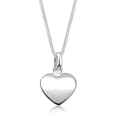 Bild Halskette Damen Herz Anhänger Klassisch Filigran in 925 Sterling Silber