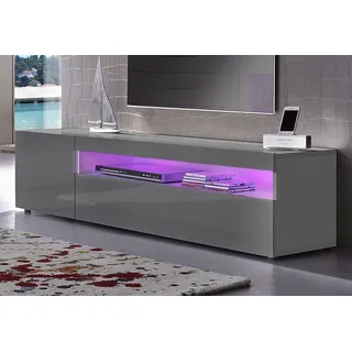 Home Affaire Egypt Lowboard 155 cm Grau Metall/MDF/Melamin/Holzwerkstoff