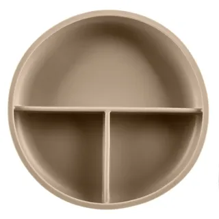Zopa Silicone Divided Plate geteilter Teller mit Saugnapf Sand Beige 1 St.